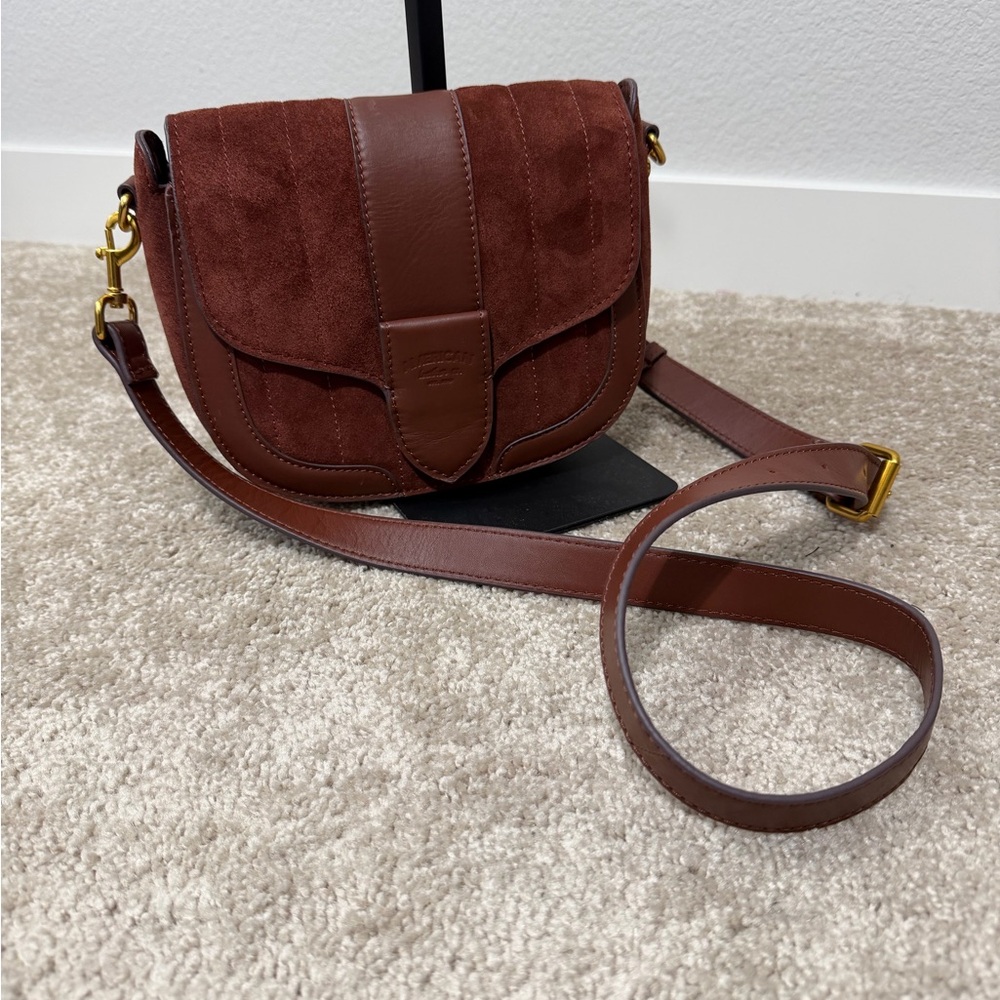 NWT American Leather Brown Crossbody Bag FREE SHIPPING